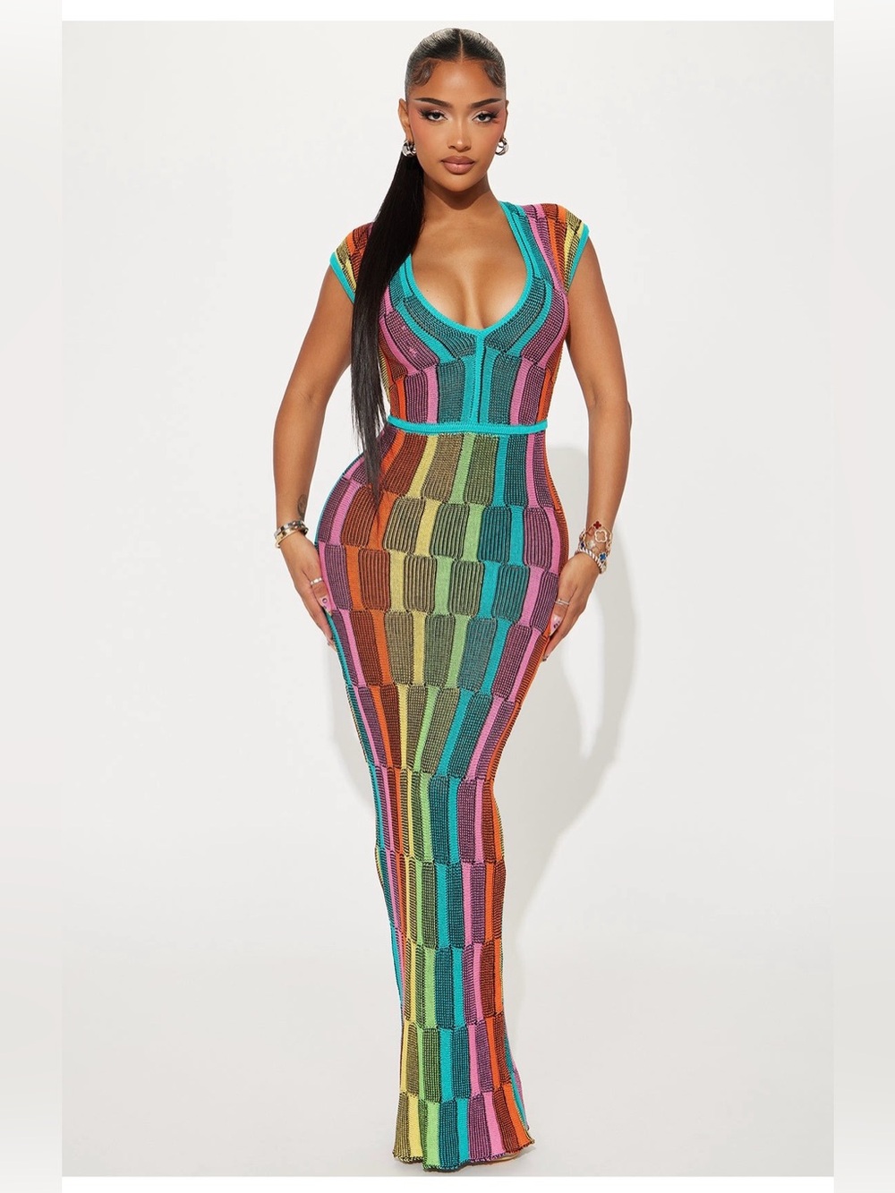 Sia Knit Maxi Dress - Multi
Color